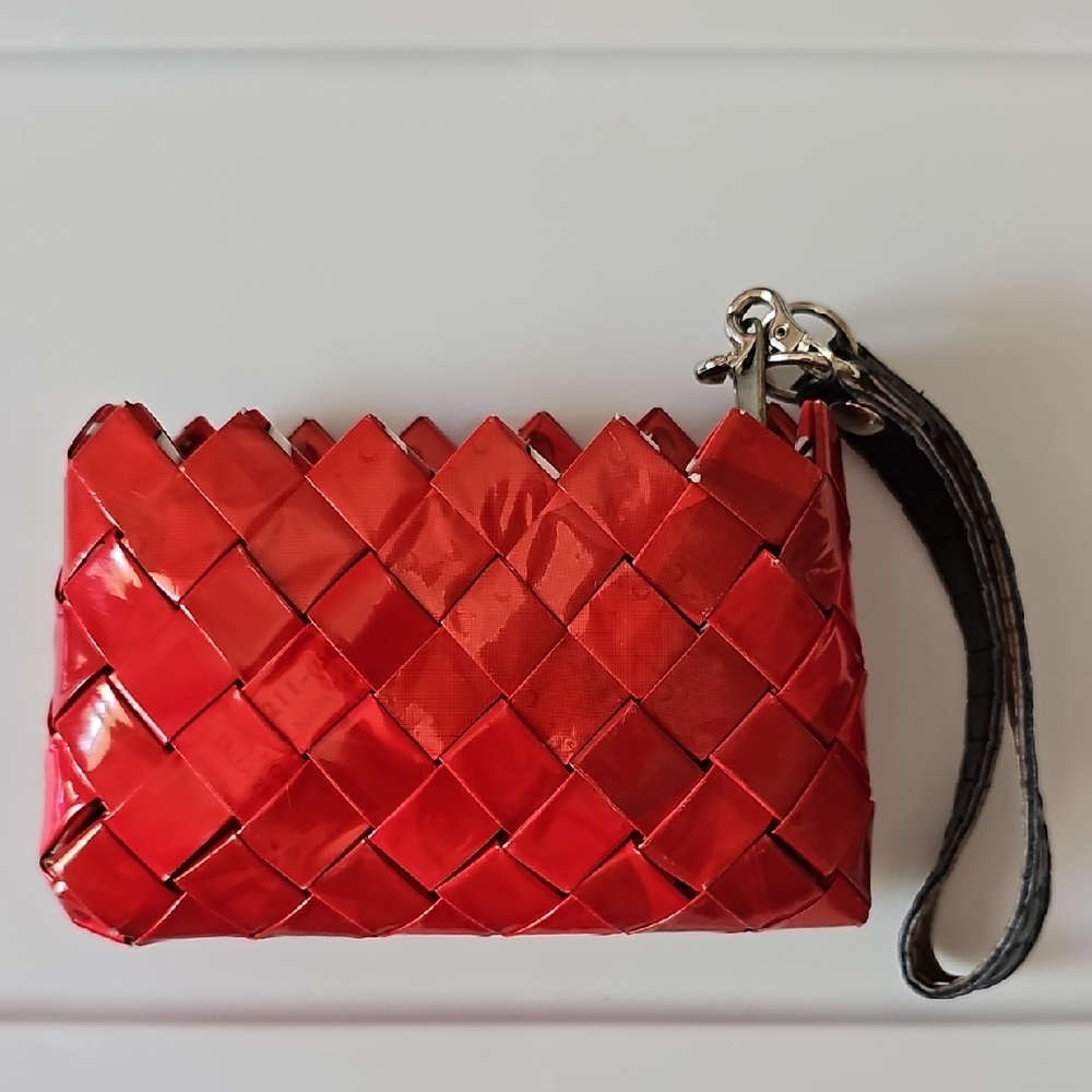 Nahui Ollin Red Handmade Coin Purse